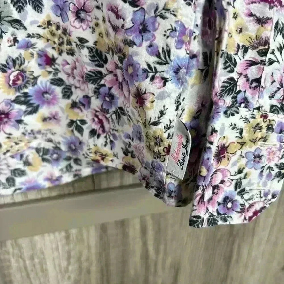 Saint James Cotton Button Down Floral Print Shirt S/M ($148) - Picture 5 of 10